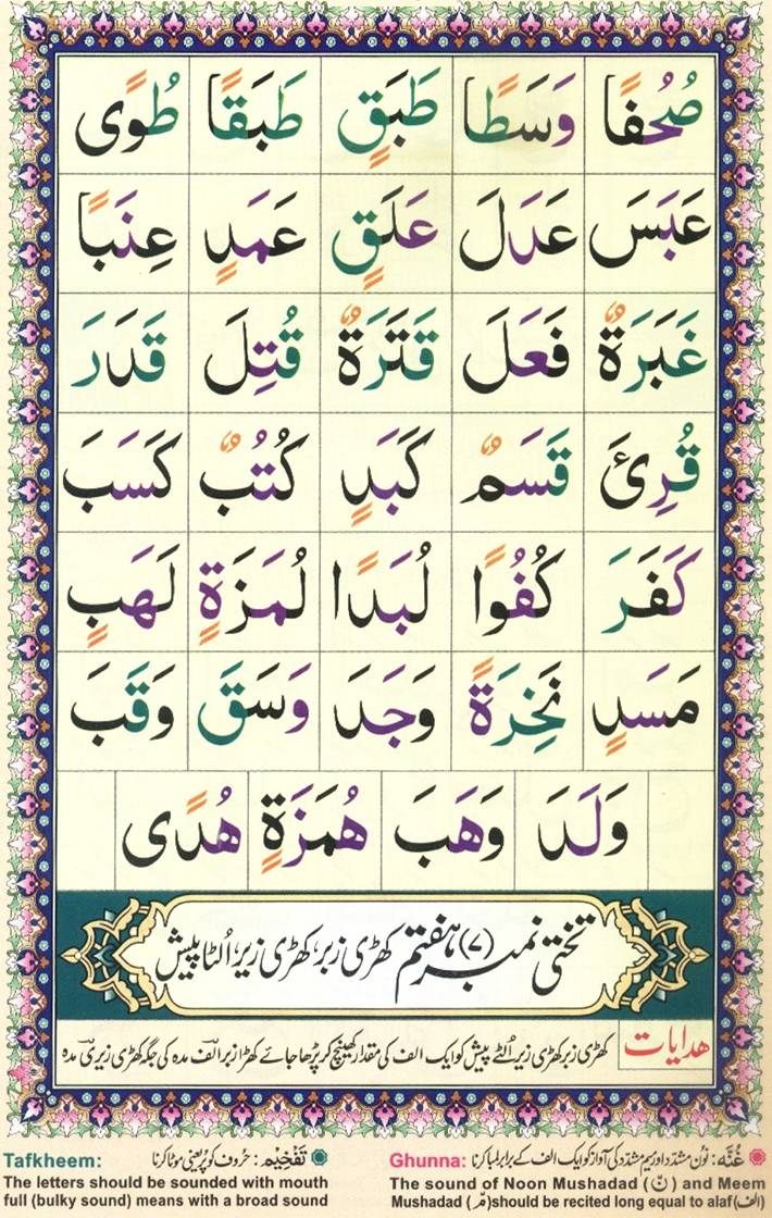 Urdu Qaida Page 10
