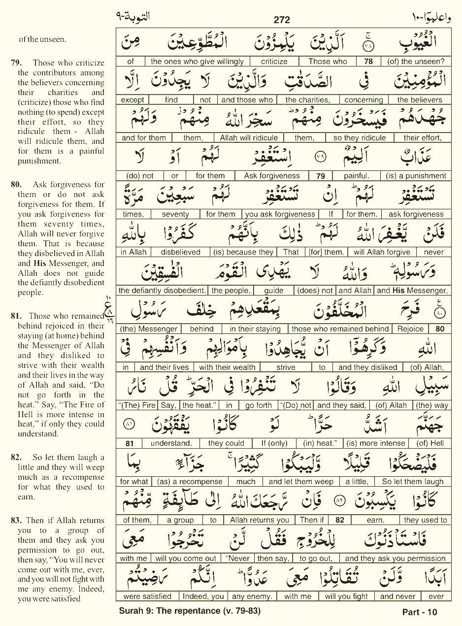 Quran English Parah 10 Page 24