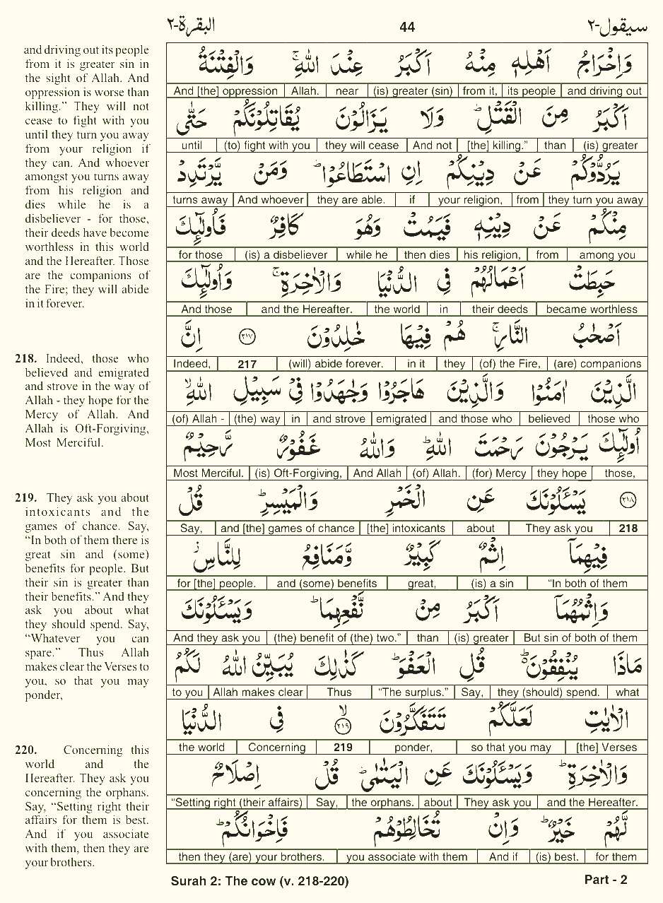 Quran English Parah 2 Page 17