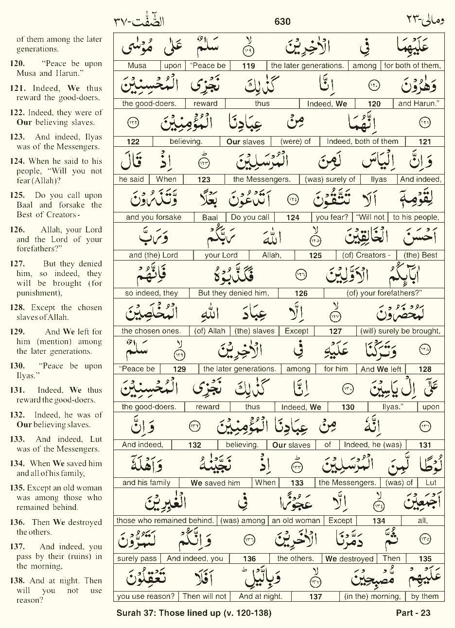 Quran English Parah 23 Page 14