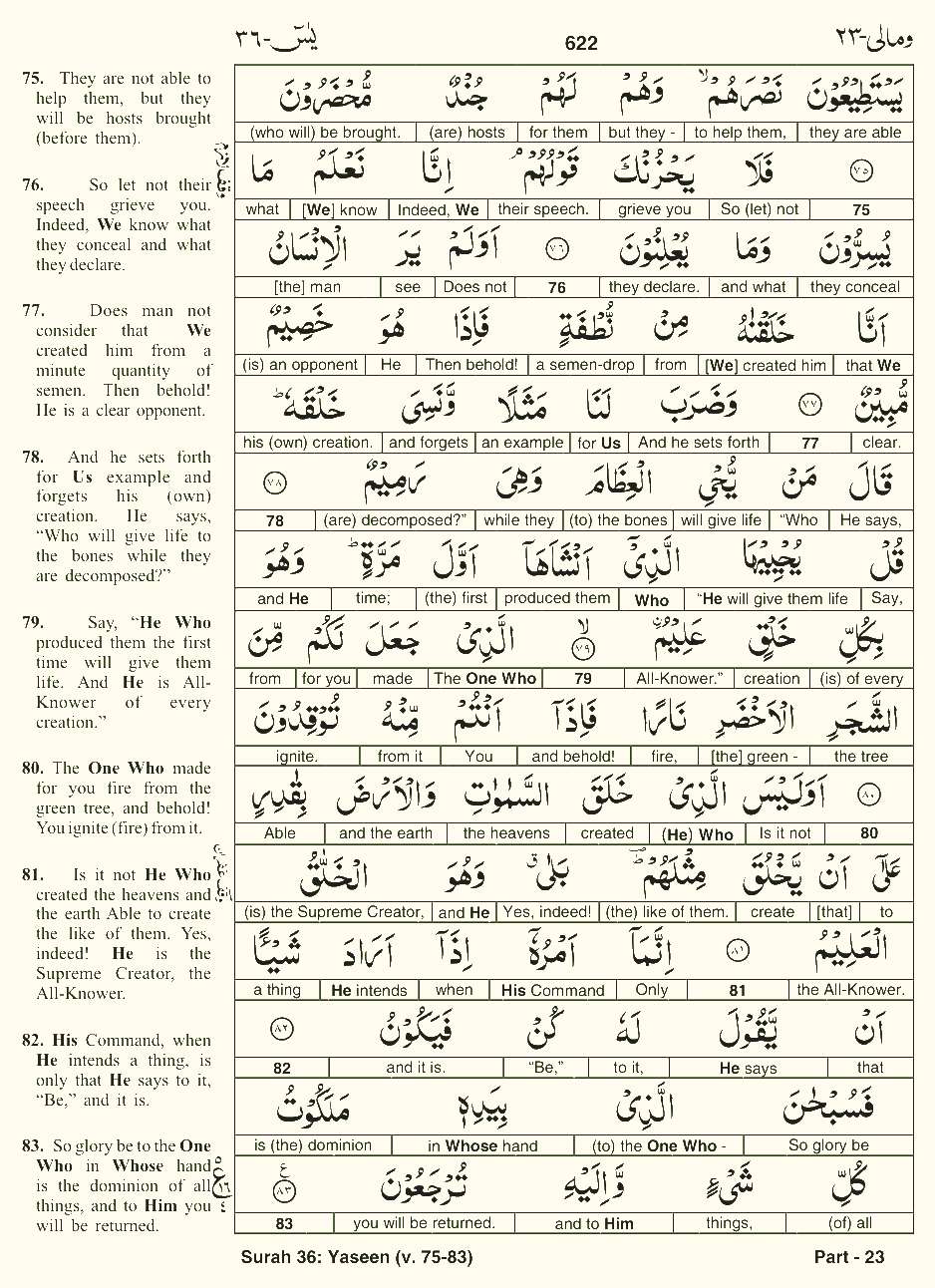 Quran English Parah 23 Page 6