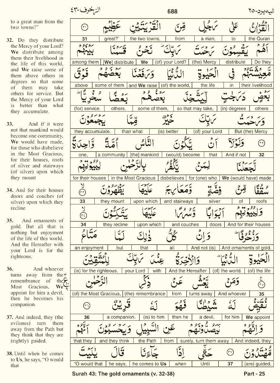 Quran English Parah 25 Page 15