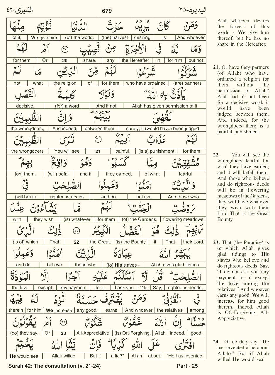 Quran English Parah 25 Page 6