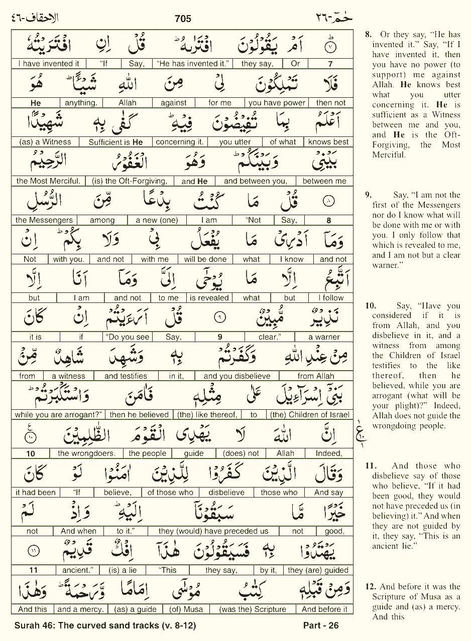 Quran English Parah 26 Page 2