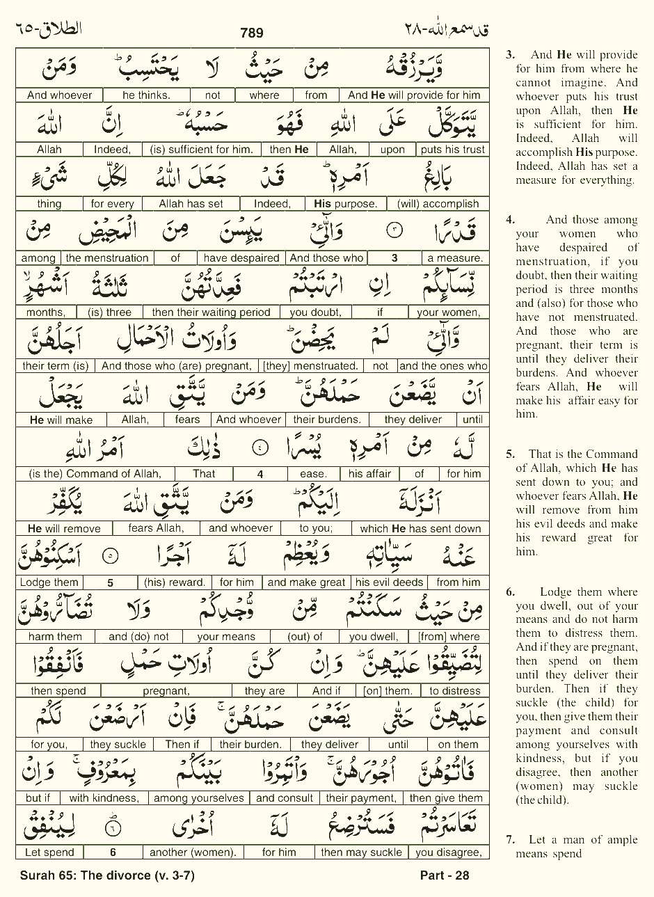 Quran English Parah 28 Page 25