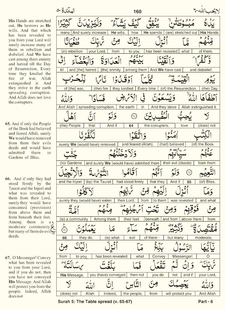 Quran English Parah 6 Page 24