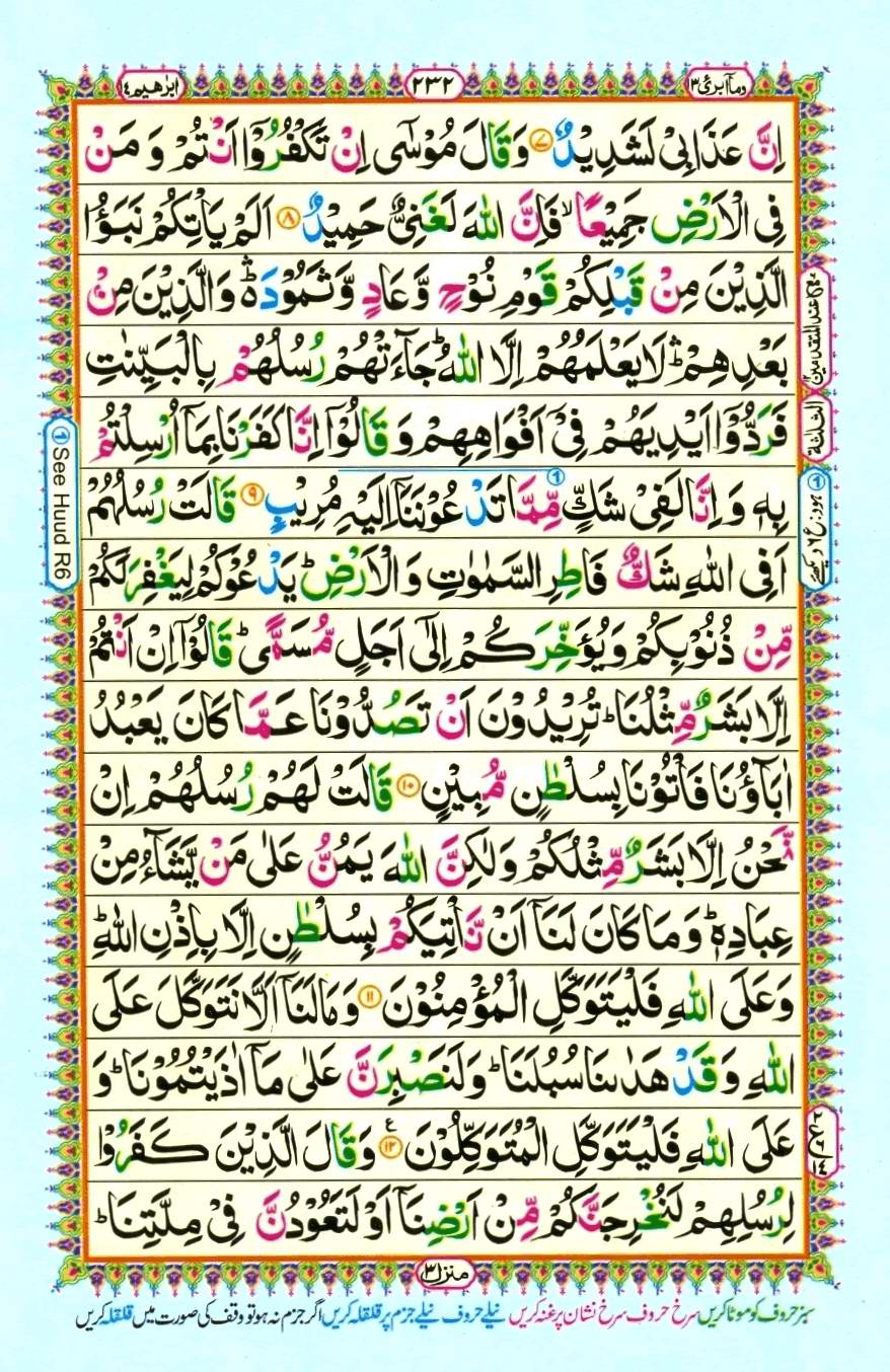 Quran Pak With Tajweed Parah 13 Page 14