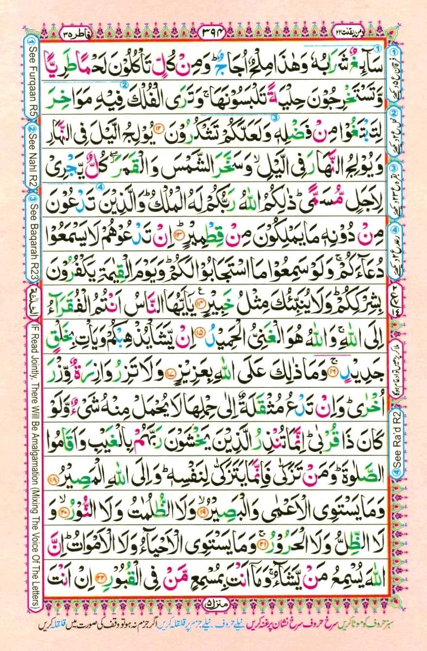Quran Pak With Tajweed Parah 22 Page 14