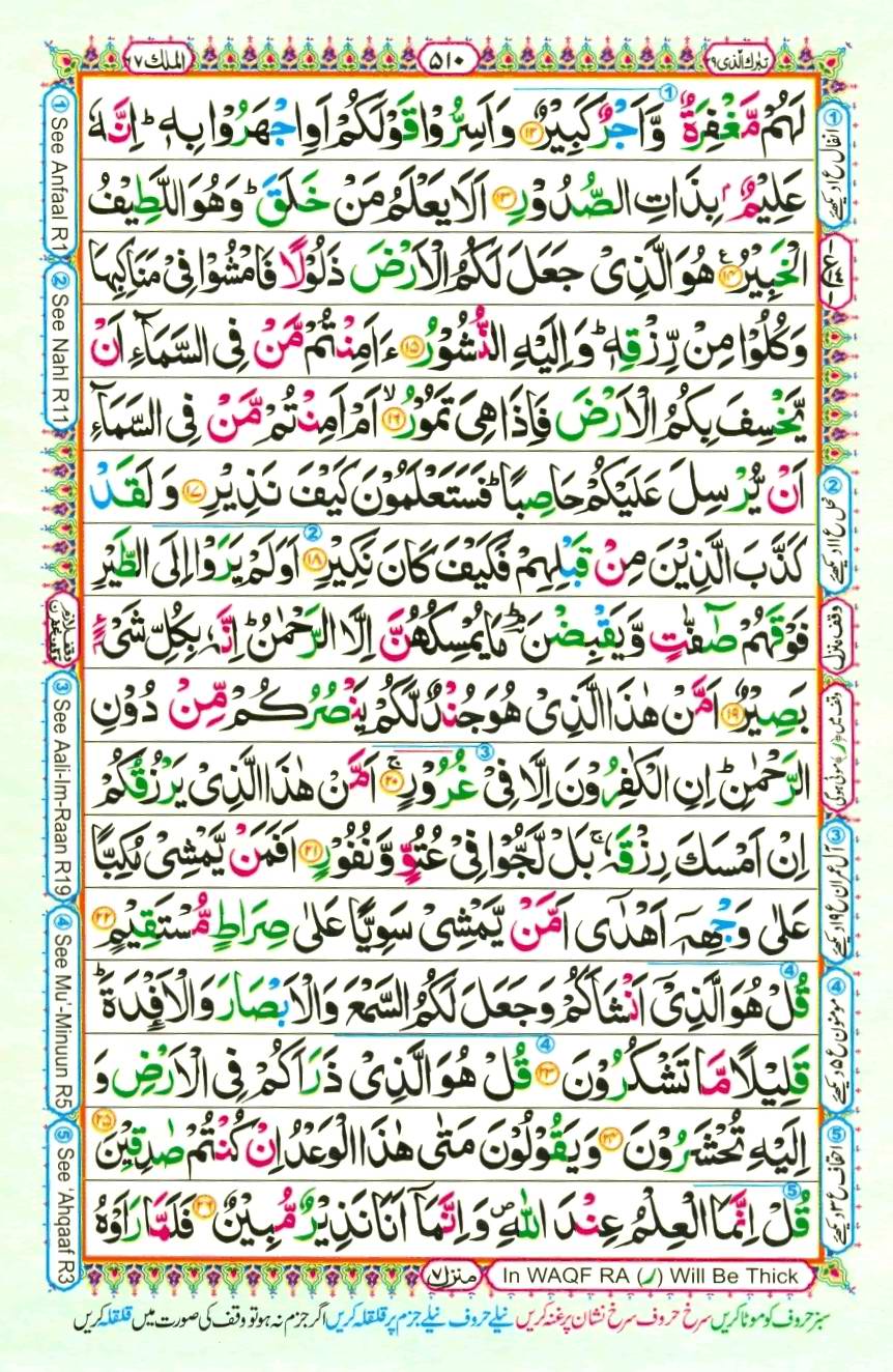 Quran Pak With Tajweed Parah 29 Page 2