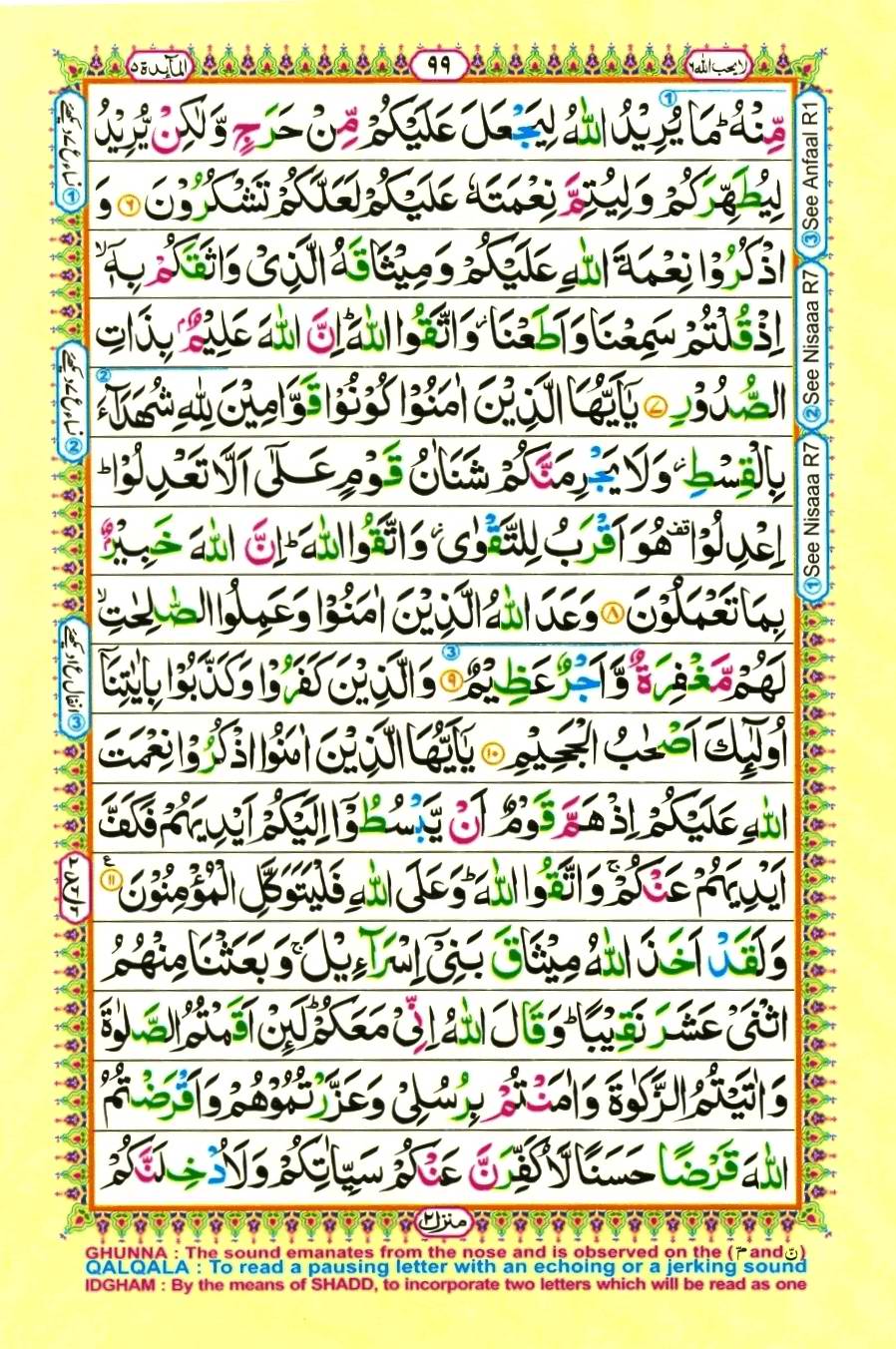 Quran Pak With Tajweed Parah 6 Page 7