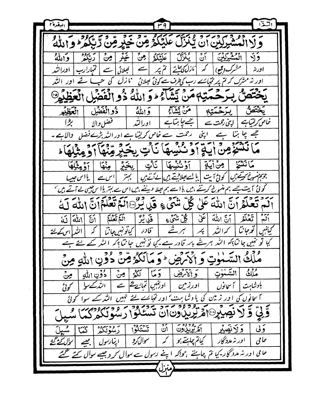 Quran Urdu Parah 1 Page 37