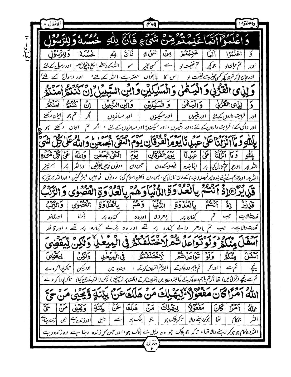 Quran Urdu Parah 10 Page 1