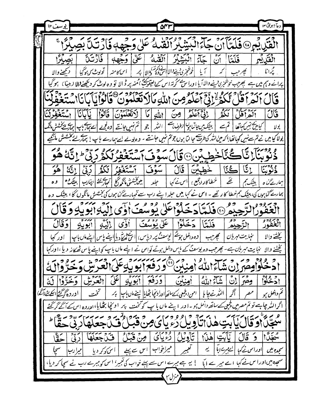 Quran Urdu Parah 13 Page 11