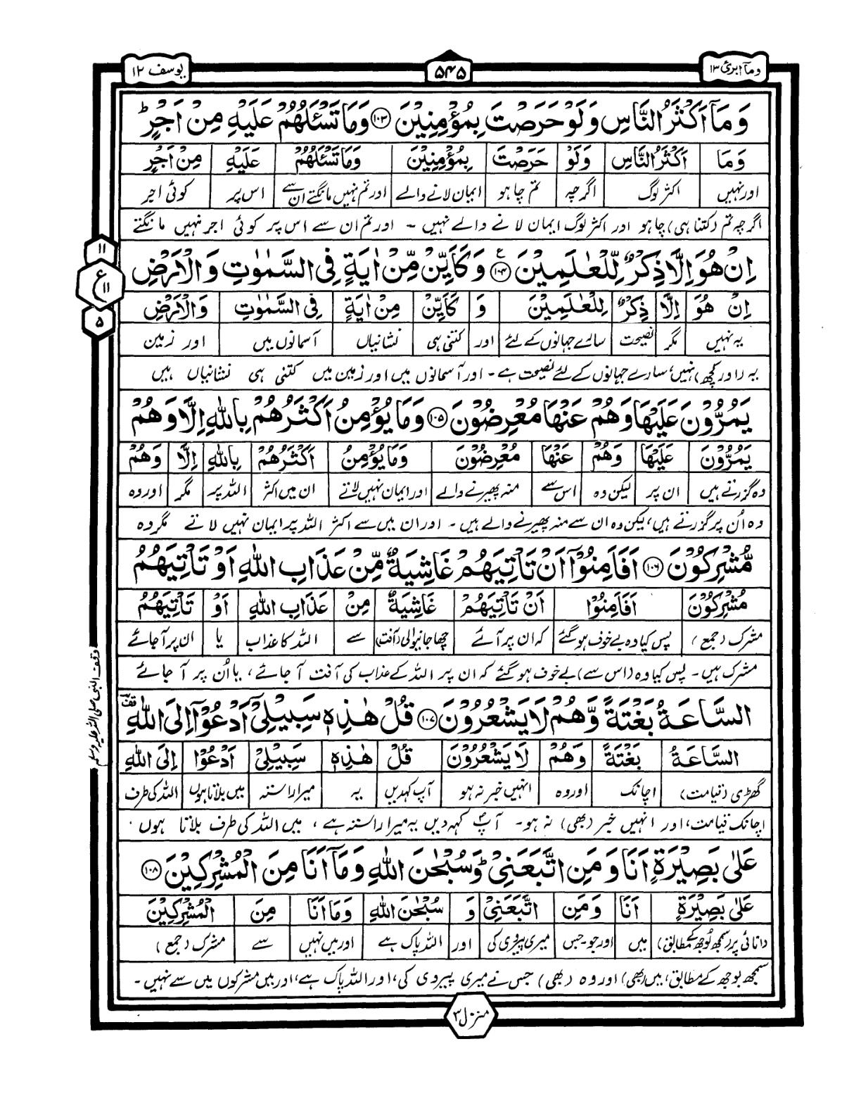 Quran Urdu Parah 13 Page 13