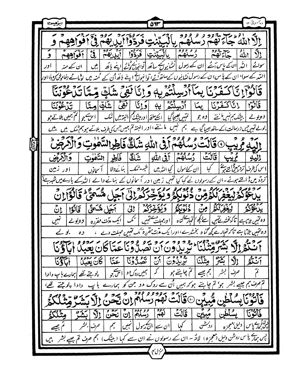 Quran Urdu Parah 13 Page 31