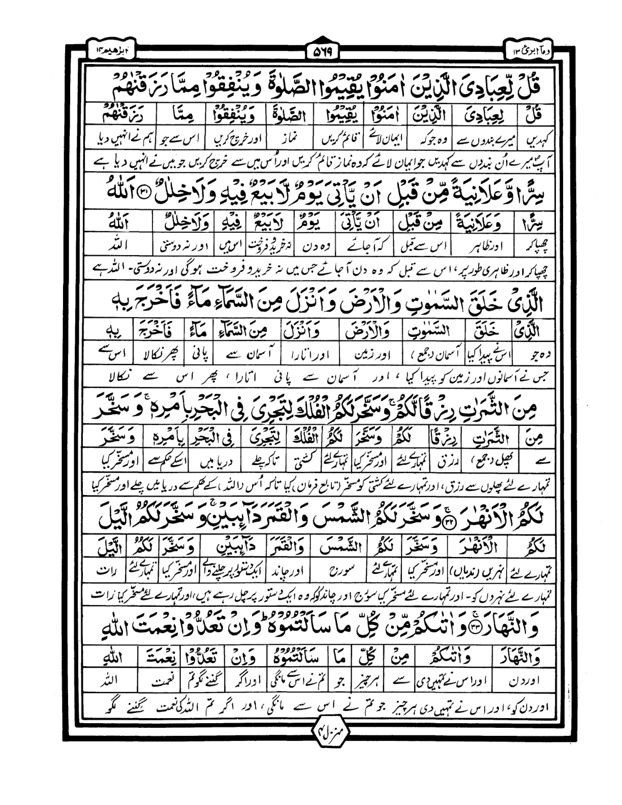 Quran Urdu Parah 13 Page 37