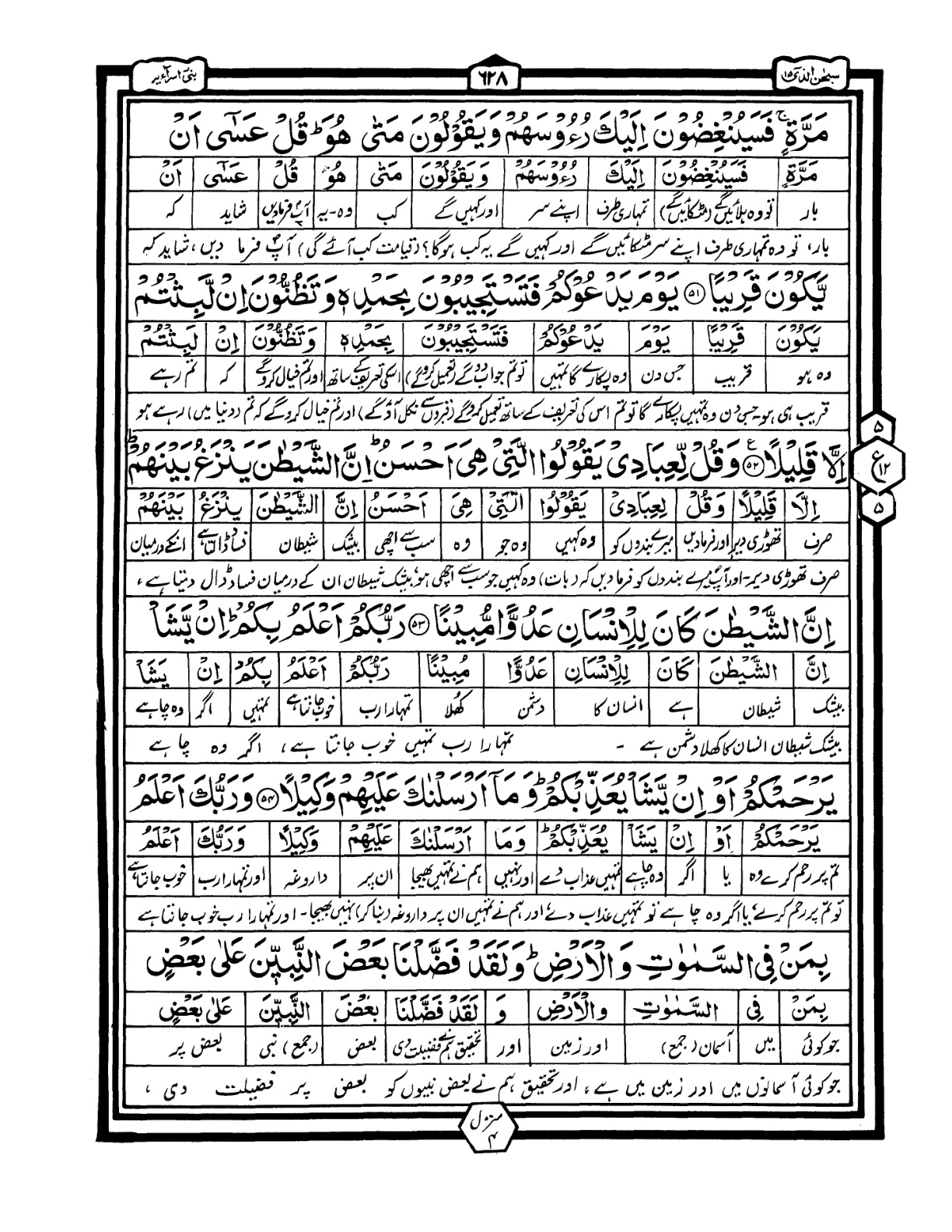 Quran Urdu Parah 15 Page 12