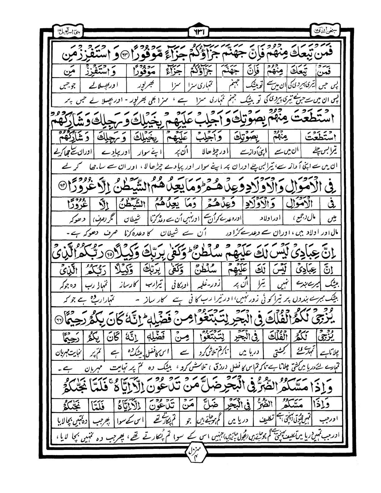 Quran Urdu Parah 15 Page 15