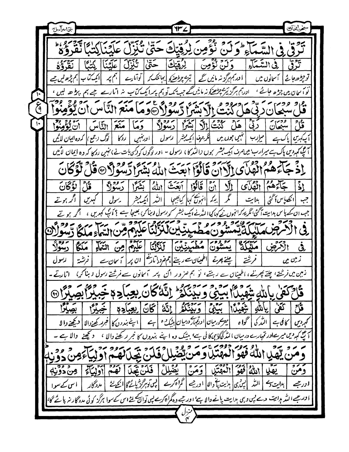 Quran Urdu Parah 15 Page 21