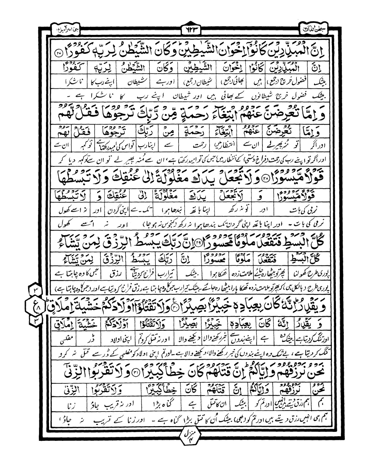 Quran Urdu Parah 15 Page 7
