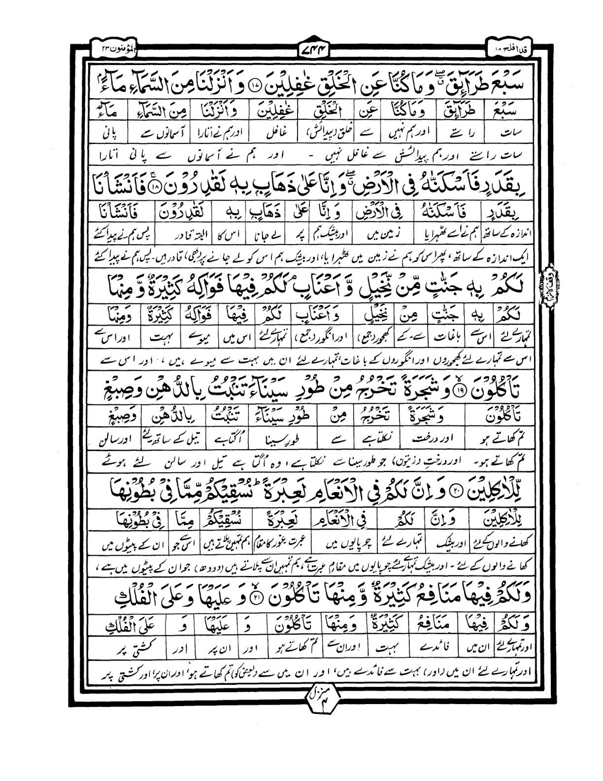 Quran Urdu Parah 18 Page 3