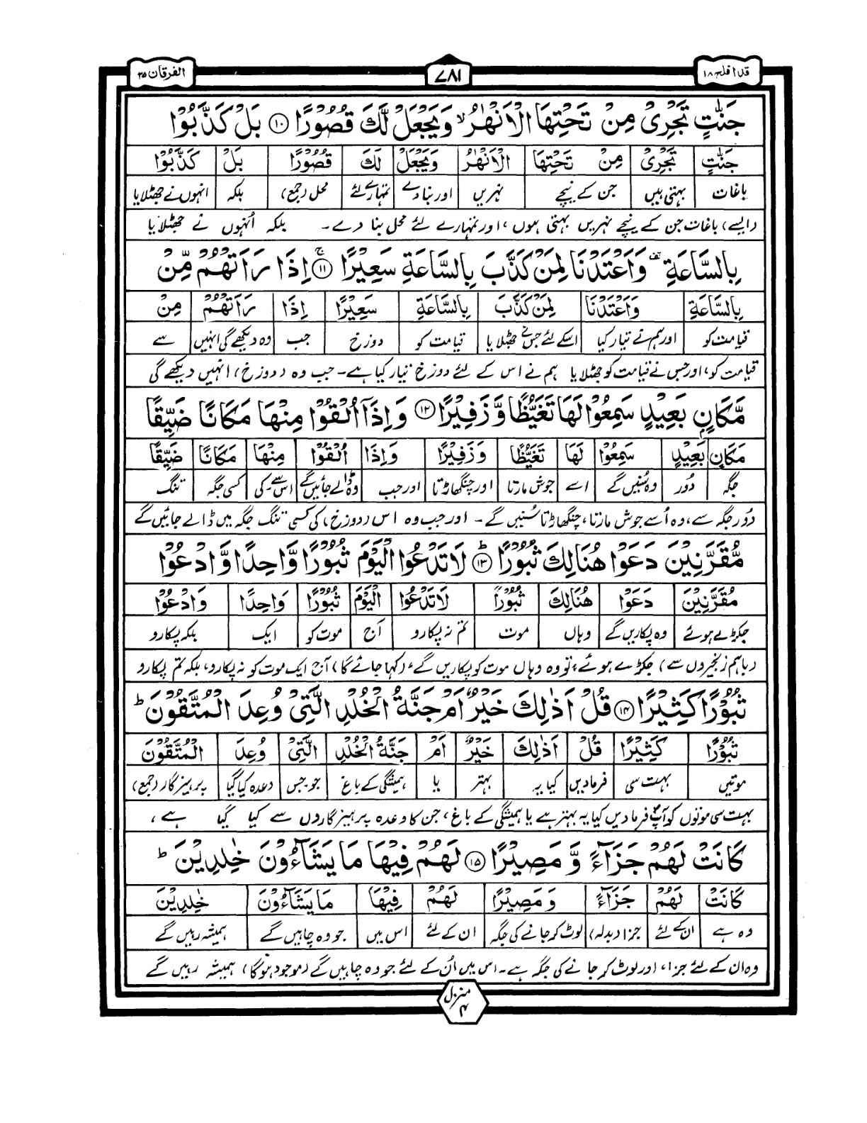 Quran Urdu Parah 18 Page 40