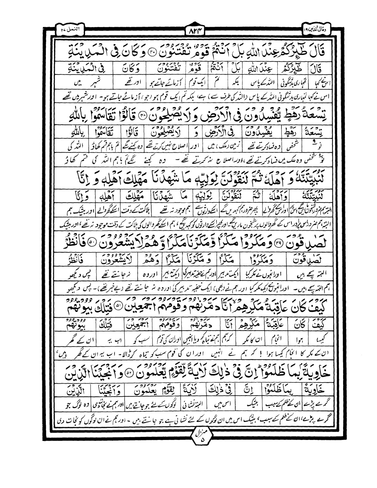 Quran Urdu Parah 19 Page 41