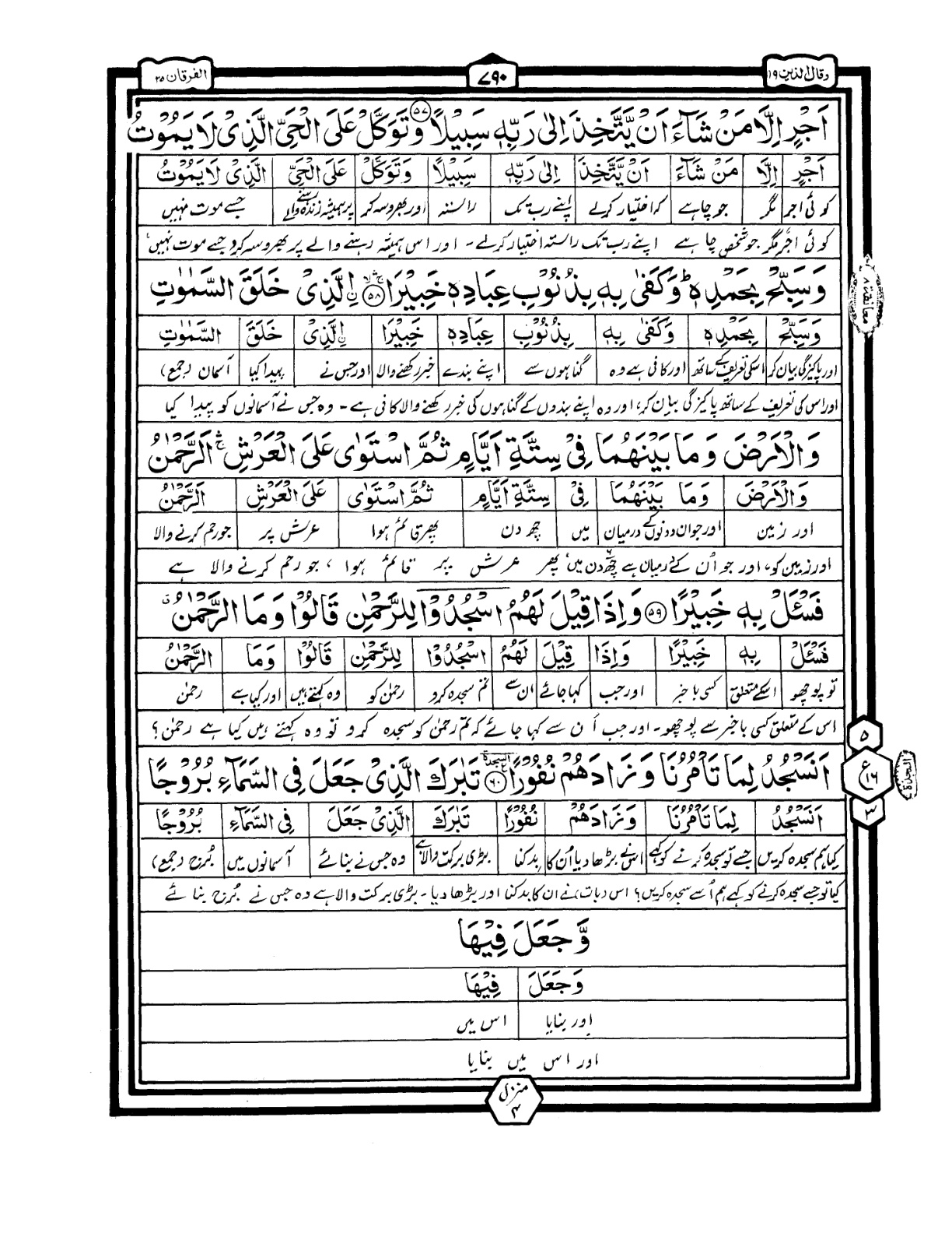 Quran Urdu Parah 19 Page 7