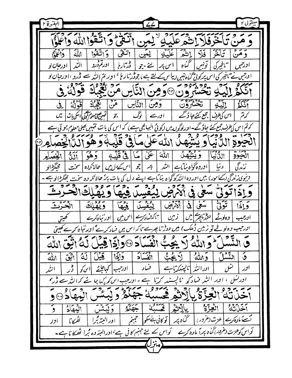 Quran Urdu Parah 2 Page 25