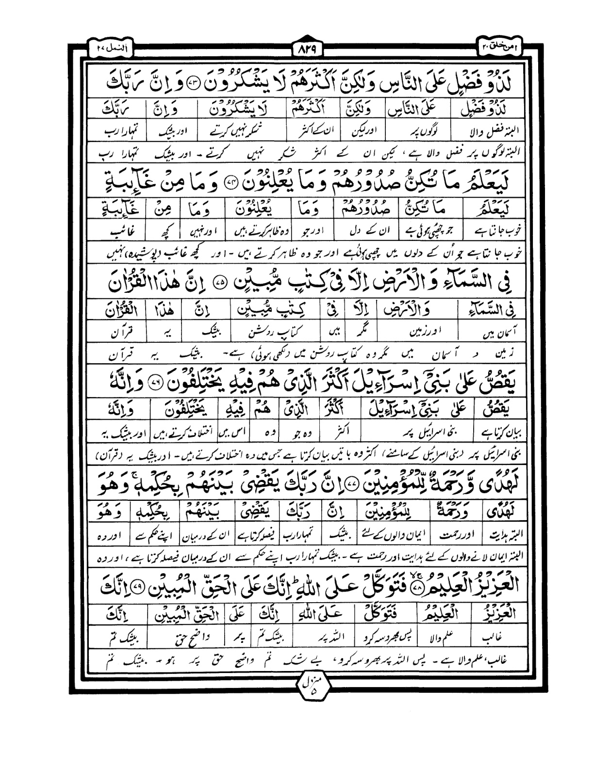 Quran Urdu Parah 20 Page 4
