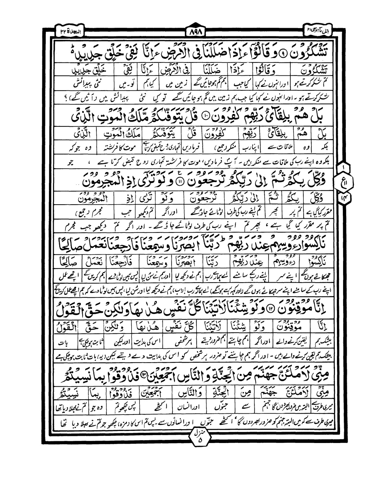 Quran Urdu Parah 21 Page 31