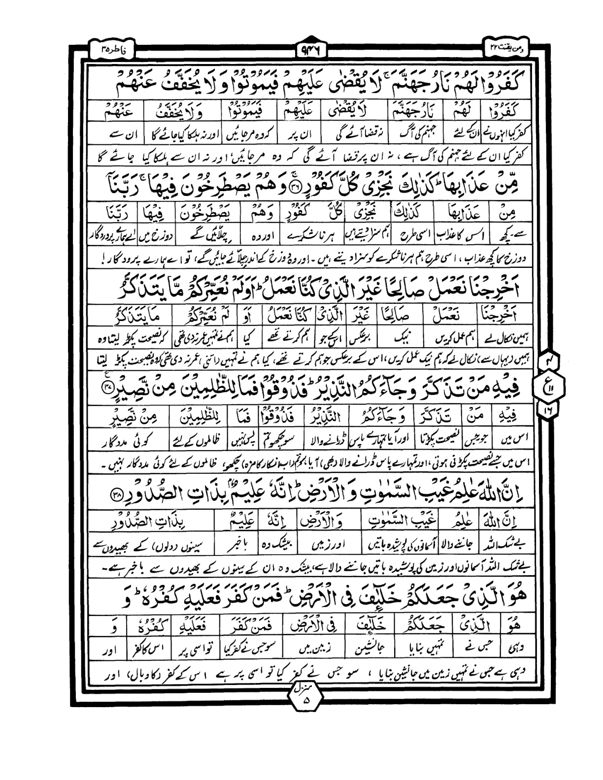 Quran Urdu Parah 22 Page 36