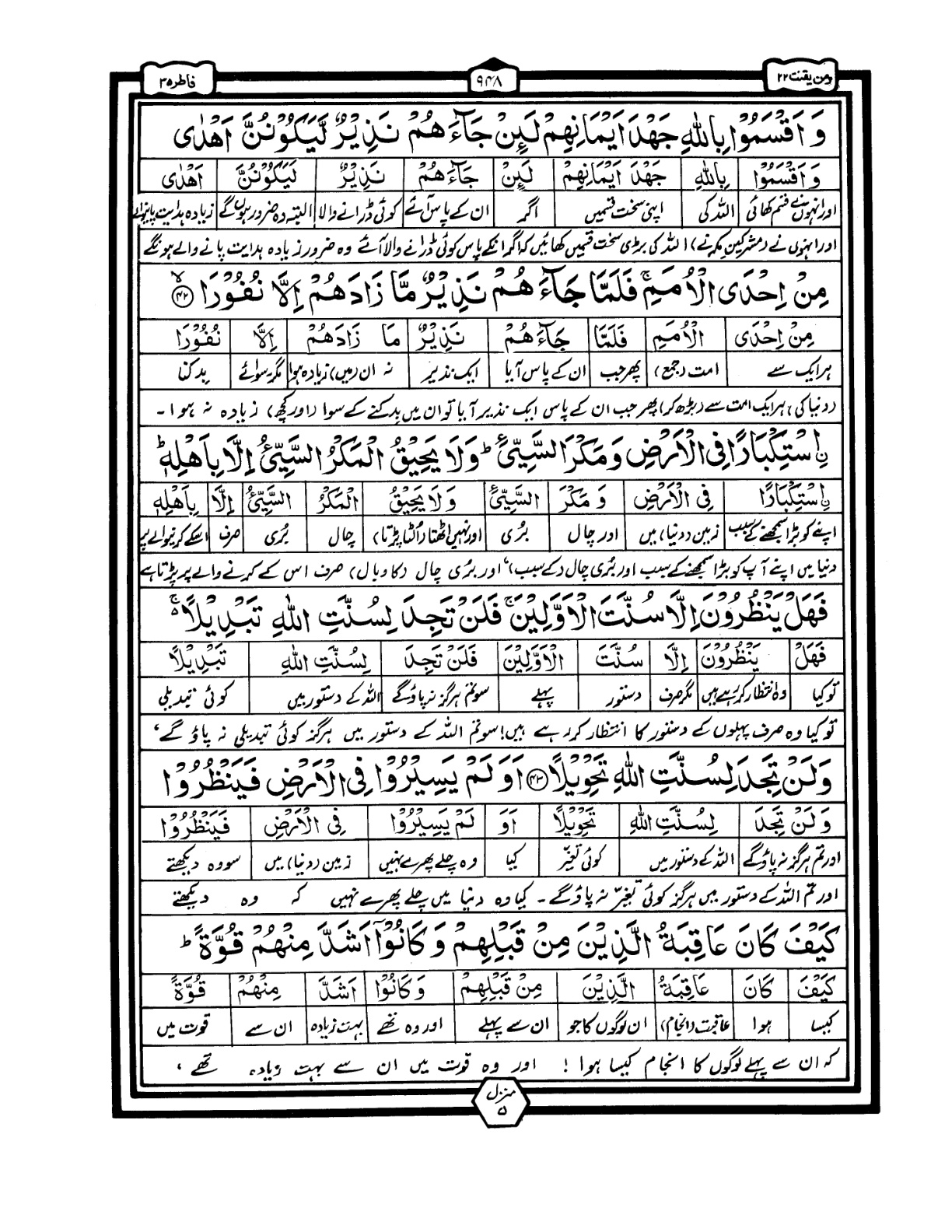 Quran Urdu Parah 22 Page 38