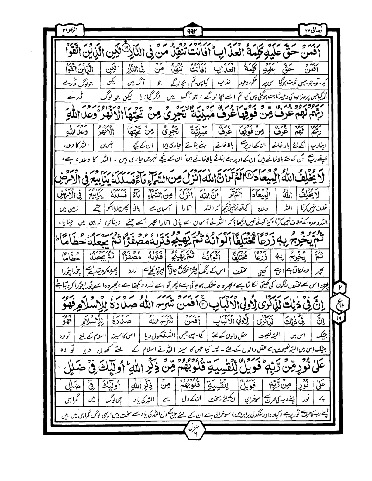 Quran Urdu Parah 23 Page 40