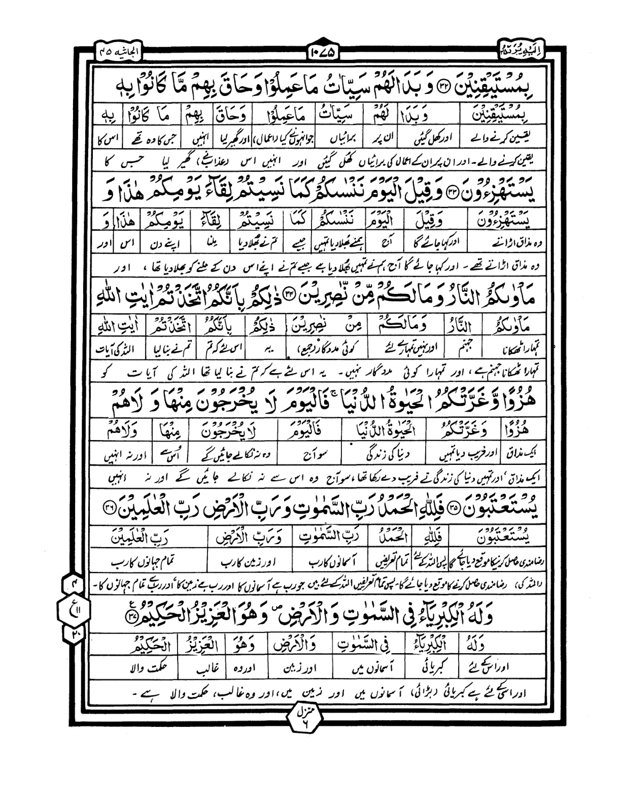 Quran Urdu Parah 25 Page 40