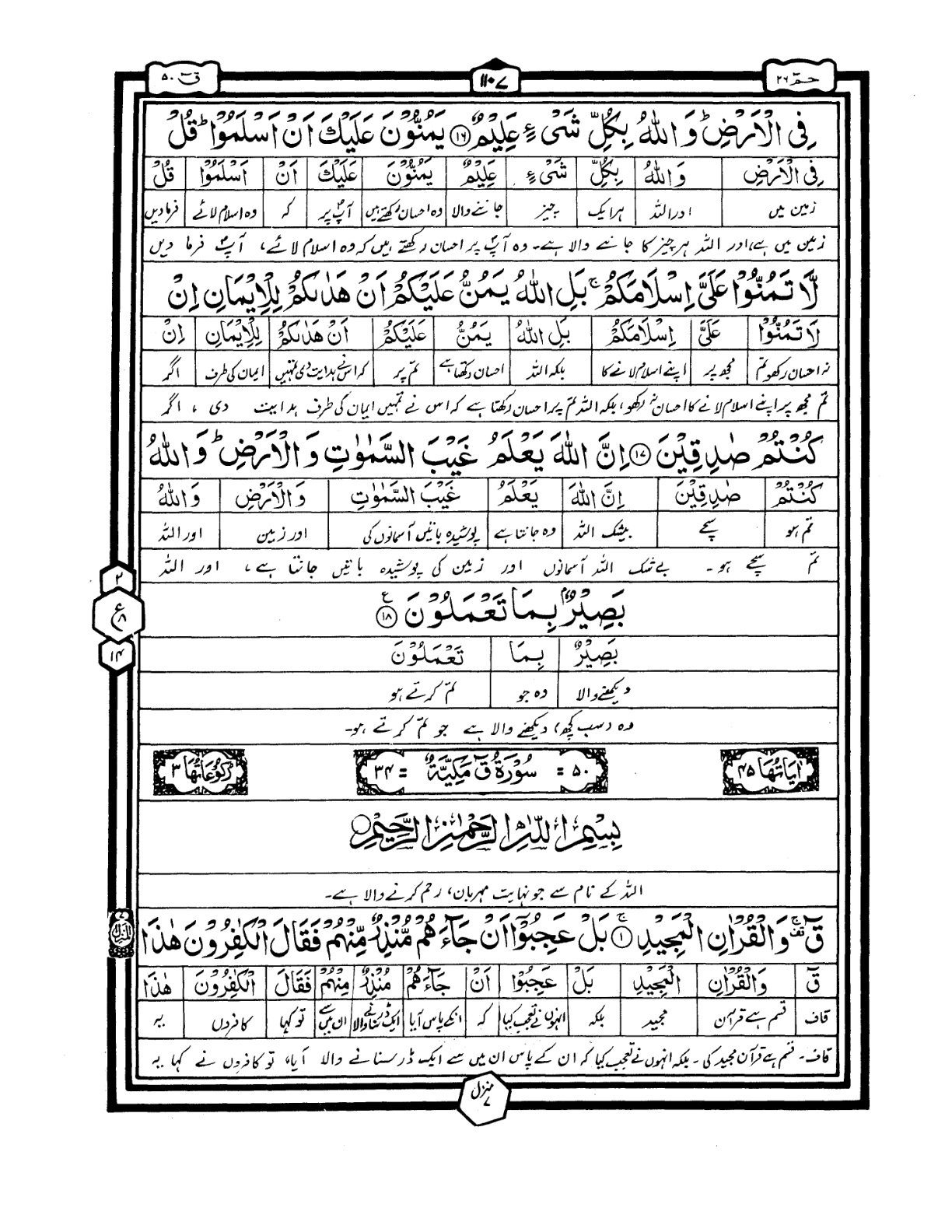 Quran Urdu Parah 26 Page 32