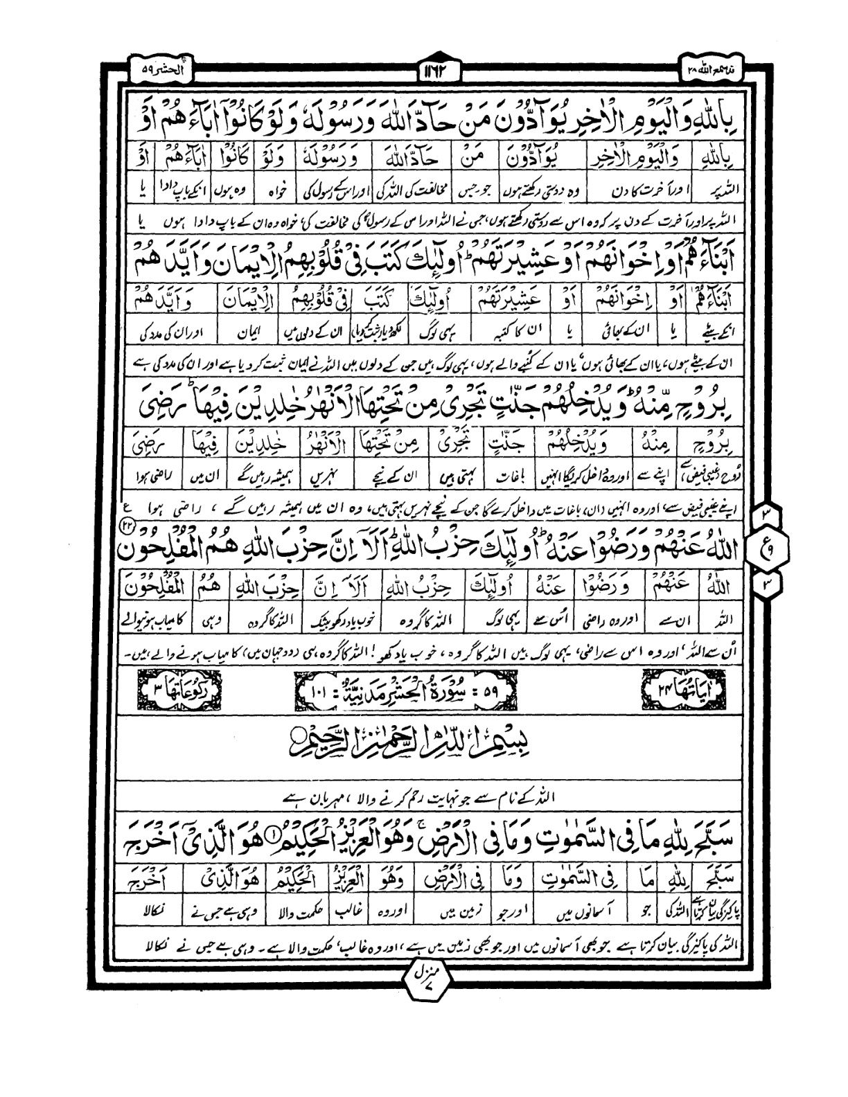 Quran Urdu Parah 28 Page 7