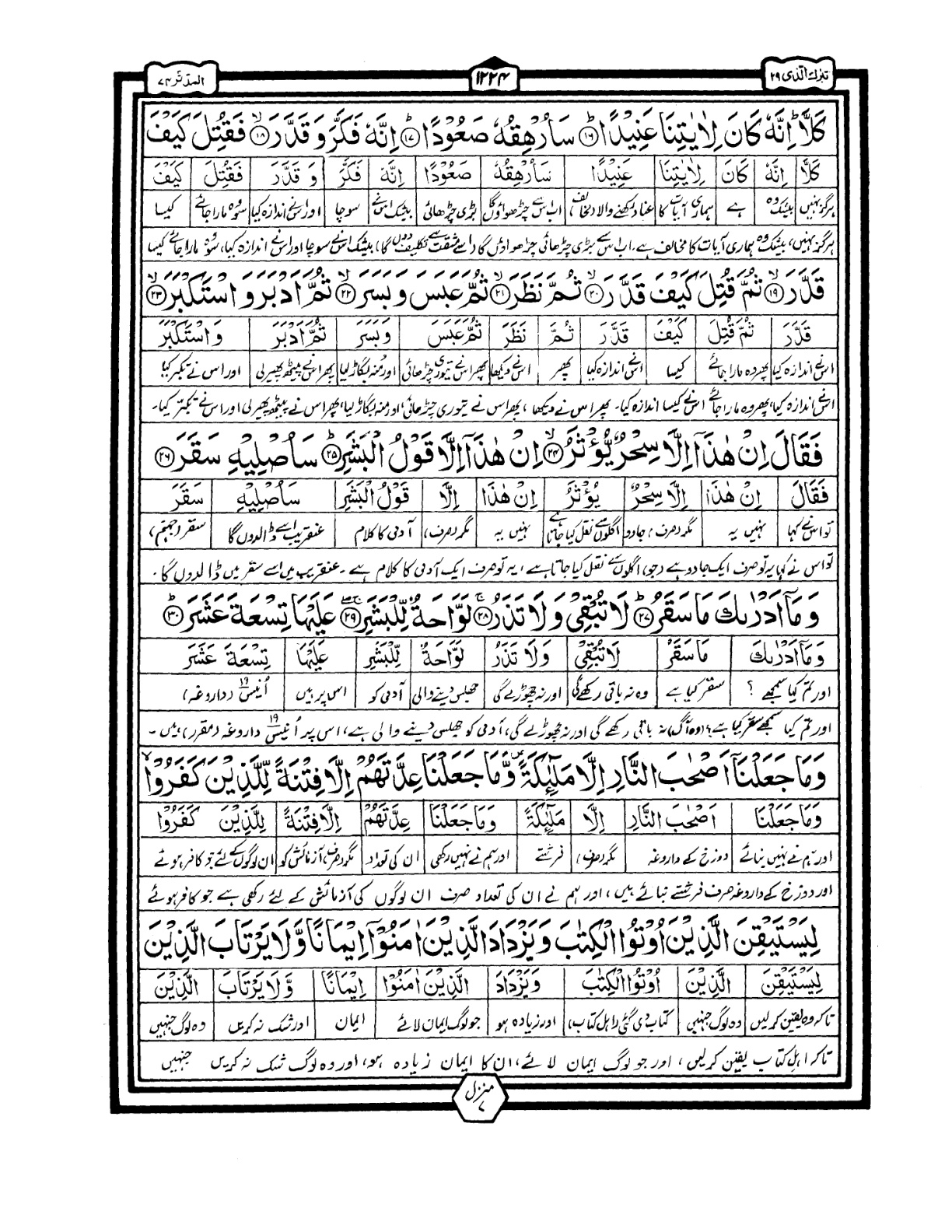 Quran Urdu Parah 29 Page 29