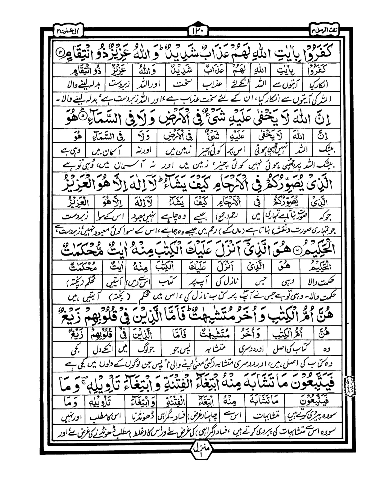 Quran Urdu Parah 3 Page 20