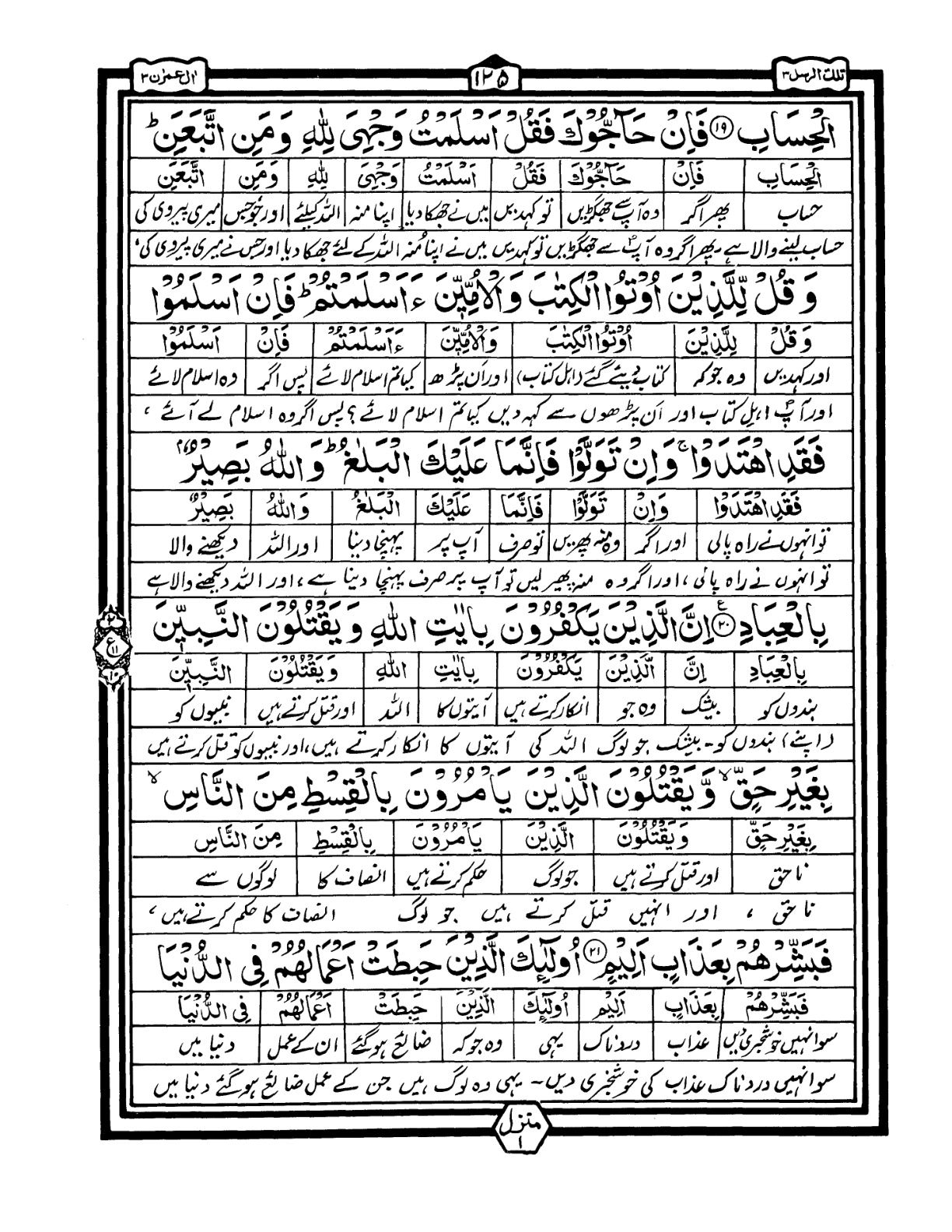 Quran Urdu Parah 3 Page 25