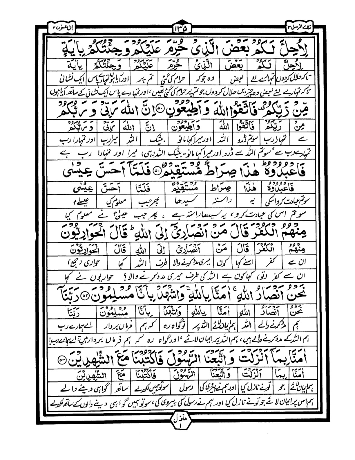 Quran Urdu Parah 3 Page 35