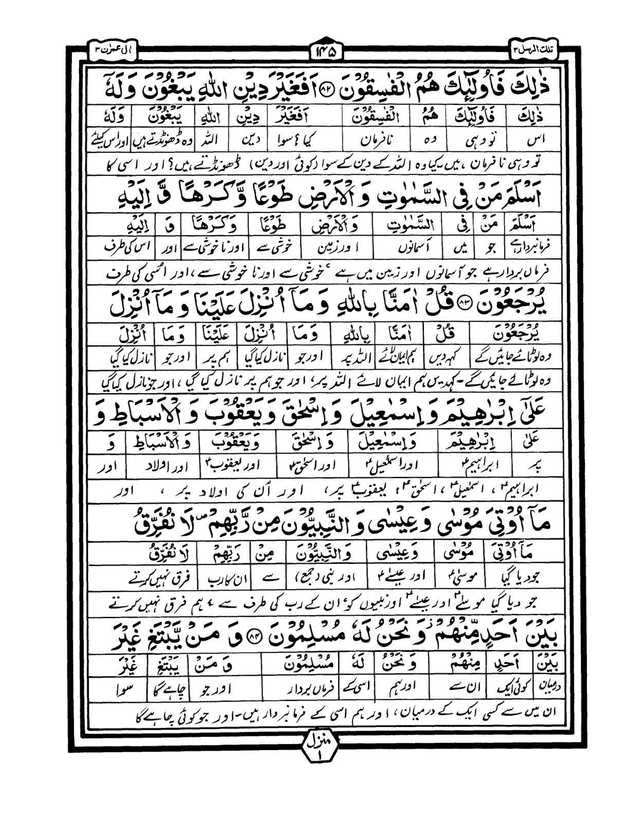 Quran Urdu Parah 3 Page 45