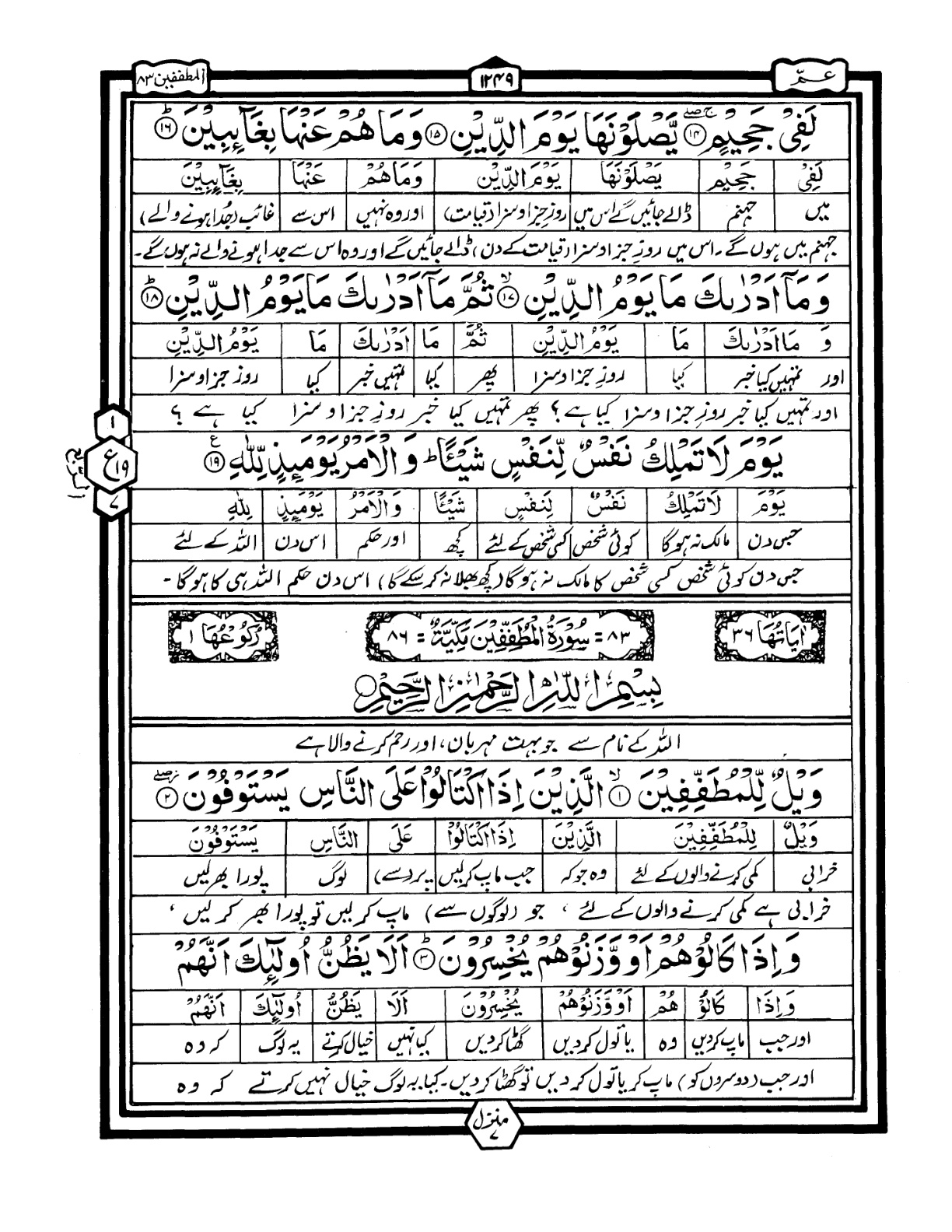 Quran Urdu Parah 30 Page 14