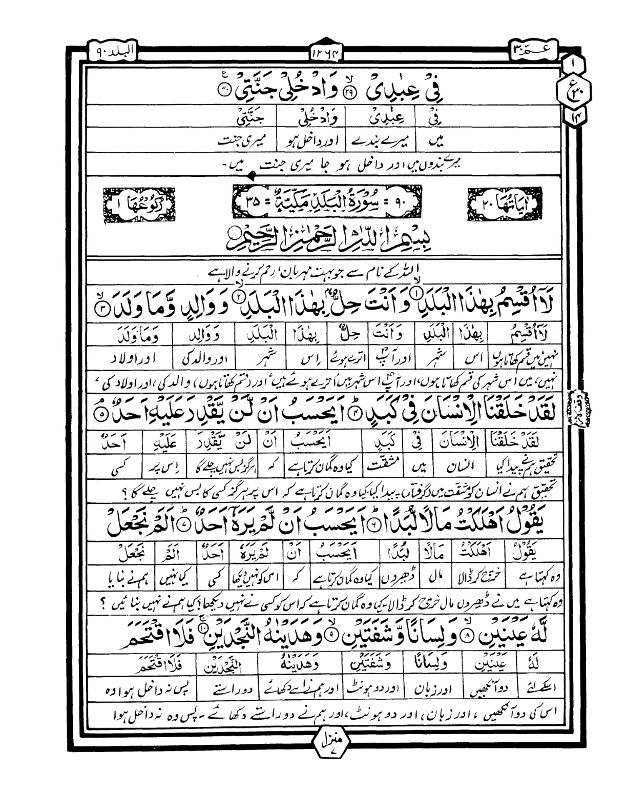 Quran Urdu Parah 30 Page 29