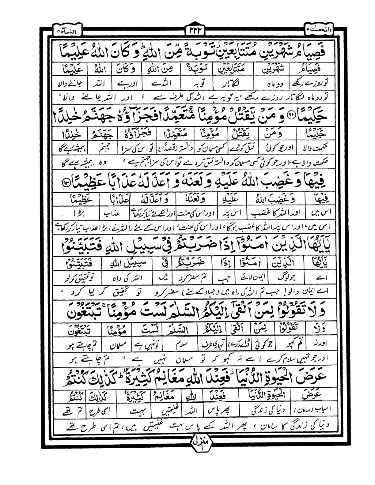 Quran Urdu Parah 5 Page 28