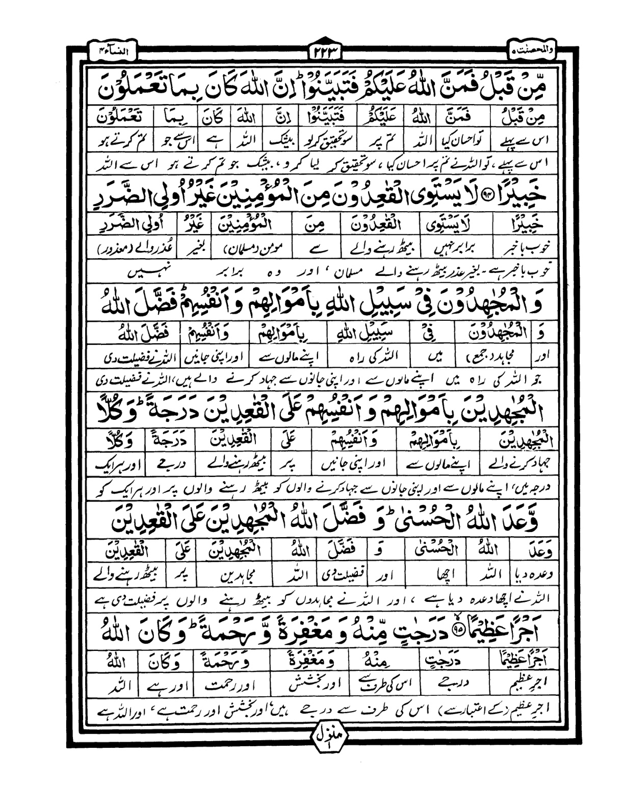 Quran Urdu Parah 5 Page 29