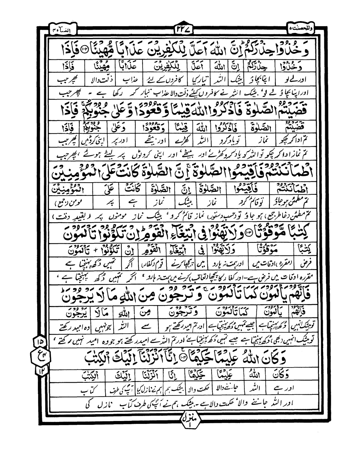 Quran Urdu Parah 5 Page 33