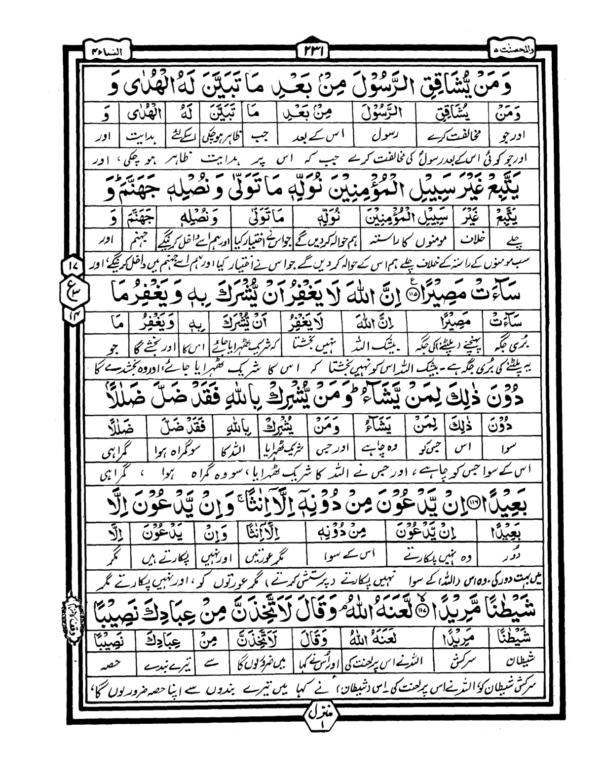 Quran Urdu Parah 5 Page 37