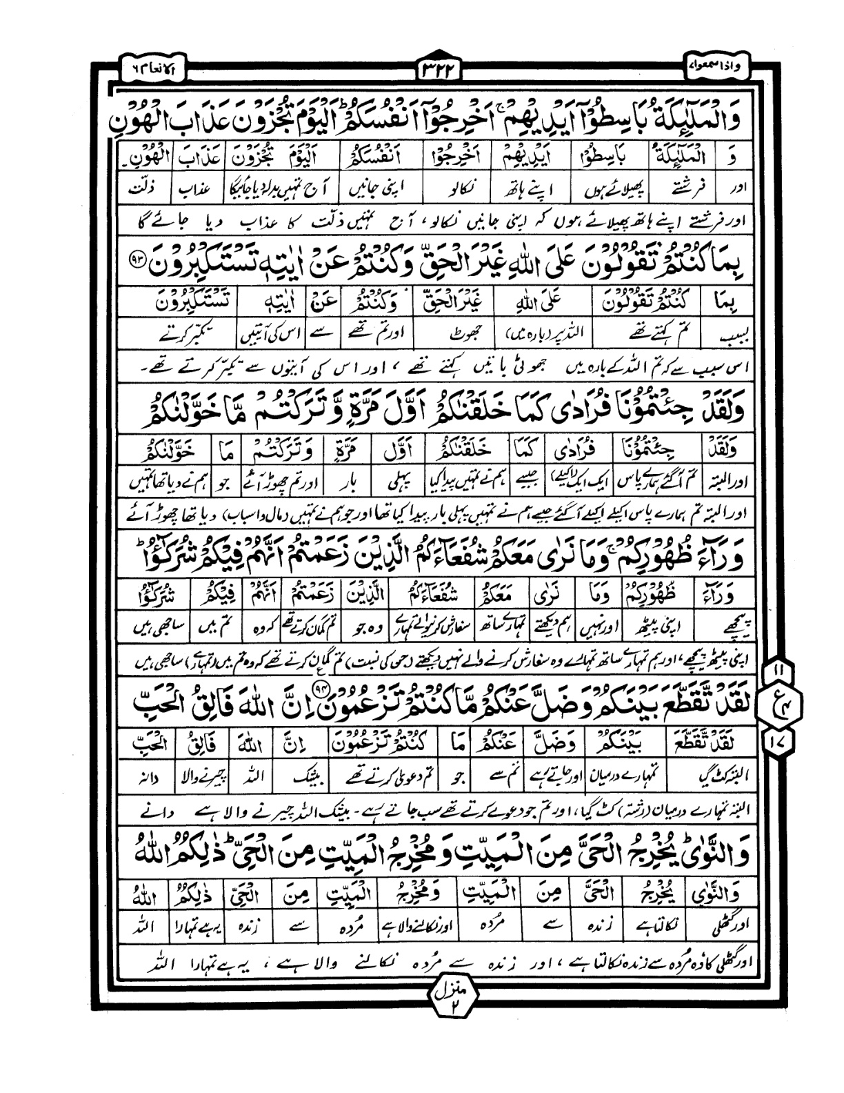 Quran Urdu Parah 7 Page 38