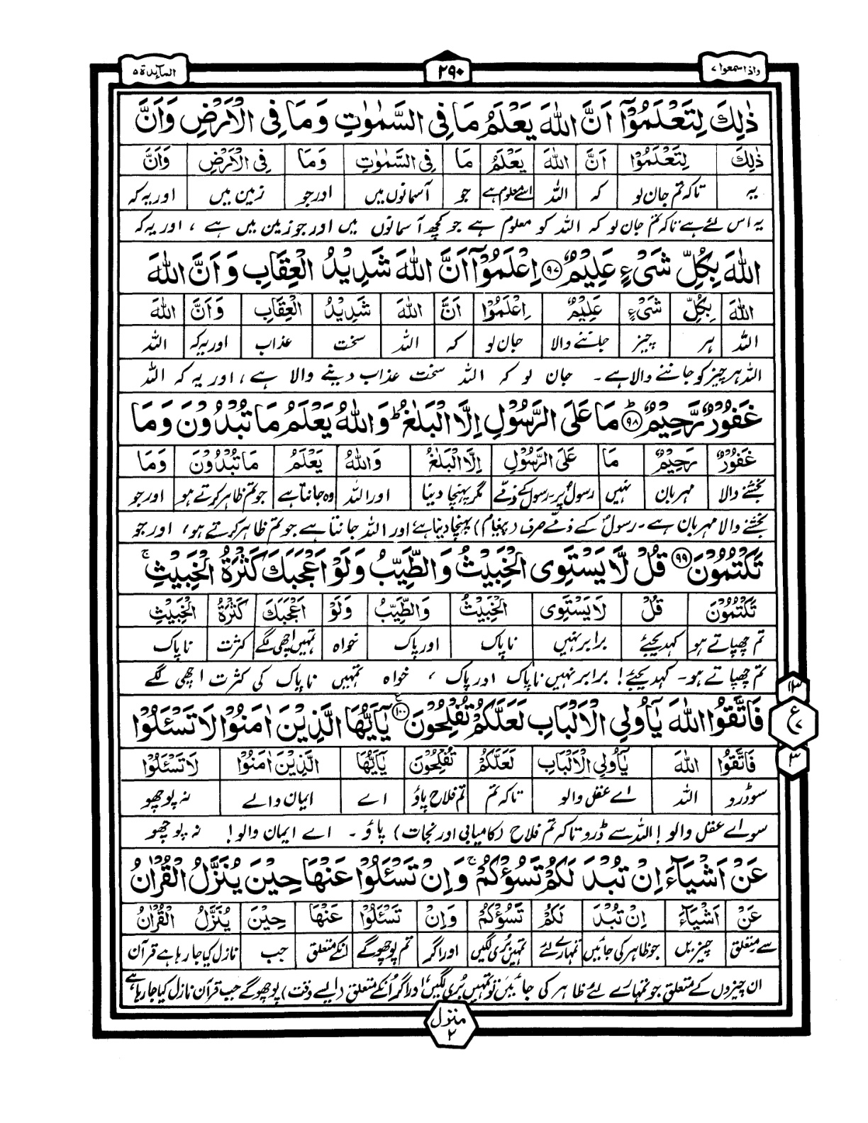 Quran Urdu Parah 7 Page 6